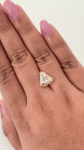 4.01ct | Champagne VVS Shield Shape Step Cut Diamond - Modern Rustic Diamond