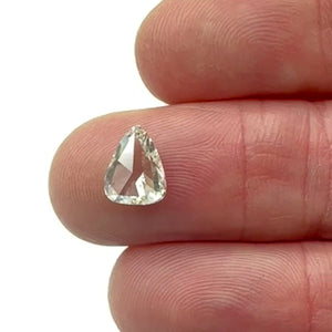 1.52ct | K/SI2 Pear Shape Rose Cut Diamond (GIA) - Modern Rustic Diamond