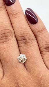 1.54ct | Q-R/VVS1 Hexagon Shape Step Cut Diamond (GIA) - Modern Rustic Diamond