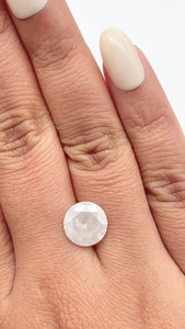 3.97ct | Salt & Pepper Round Shape Brilliant Cut Diamond - Modern Rustic Diamond