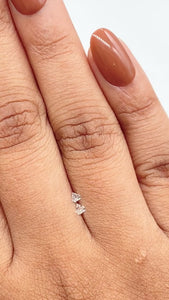 0.10cttw | E-F VVS Shield Shape Step Cut Diamond Matched Pair - Modern Rustic Diamond