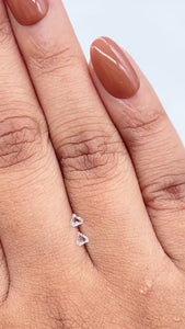 0.13cttw | E-F VS Shield Shape Step Cut Diamond Matched Pair - Modern Rustic Diamond