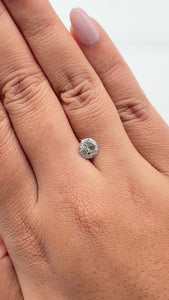 1.03ct | Salt & Pepper Round Shape Brilliant Cut Diamond - Modern Rustic Diamond