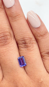 1.19ct | Blue/ Emerald Shape Step Cut Diamond - Modern Rustic Diamond