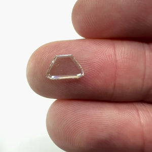0.72ct | J-K/VVS Trapezoid Shape Portrait Cut Diamond - Modern Rustic Diamond
