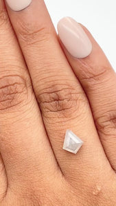 1.16ct | Rustic Kite Shape Step Cut Diamond - Modern Rustic Diamond