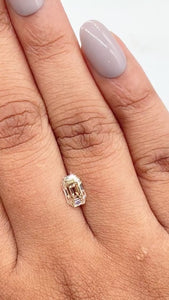 1.02ct | S-T/SI1 Emerald Shape Step Cut Diamond (GIA) - Modern Rustic Diamond
