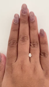 0.62ct | G-H/SI Oval Shape Step Cut Diamond - Modern Rustic Diamond
