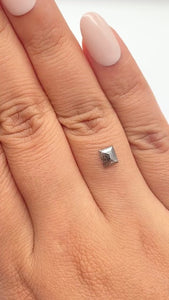 0.70ct | Rustic  Square Shape Step Cut Diamond - Modern Rustic Diamond