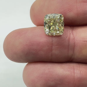 4.28ct | Yellow SI1 Cushion Shape Brilliant Cut Diamond (GIA) - Modern Rustic Diamond