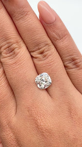 4.01ct | I/VS2 Cushion Shape Old Mine Cut Diamond (GIA) - Modern Rustic Diamond