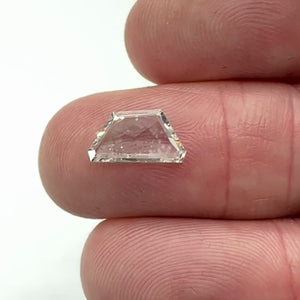 1.00ct | F-G/SI Trapezoid Shape Rose Cut Diamond - Modern Rustic Diamond