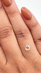 0.56ct | Light Color SI2 Round Shape Rose Cut Diamond - Modern Rustic Diamond