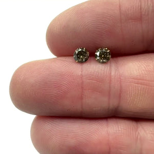 0.68ct | Cognac VS-SI Round Shape Brilliant Cut Diamond - Modern Rustic Diamond