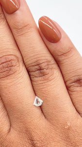 0.30ct | G/VS1 Shield Shape Step Cut Diamond - Modern Rustic Diamond