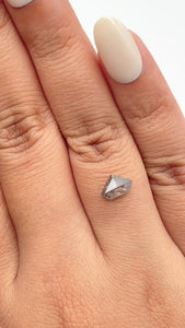 1.05ct | Rustic  Shield Shape Step Cut Diamond - Modern Rustic Diamond