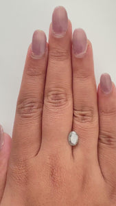 1.62ct | Salt & Pepper Oval Shape Brilliant Cut Diamond - Modern Rustic Diamond