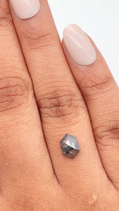 0.94ct | Rustic  Hexagon Shape Rose Cut Diamond - Modern Rustic Diamond