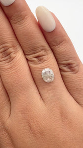 1.35ct | Rustic  Oval Shape Rose Cut Diamond - Modern Rustic Diamond