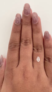0.57ct | E/VVS2 Oval Shape Rose Cut Diamond - Modern Rustic Diamond
