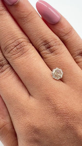 1.36ct | Champagne VVS Octagonal Shape Step Cut Diamond - Modern Rustic Diamond