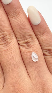 0.93ct | Rustic  Pear Shape Rose Cut Diamond - Modern Rustic Diamond