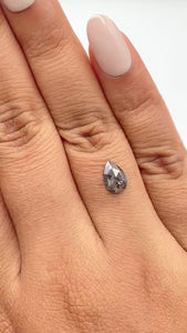 0.93ct | Rustic  Pear Shape Rose Cut Diamond - Modern Rustic Diamond