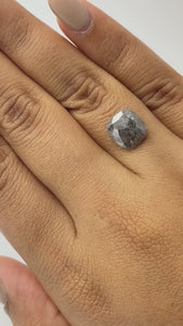 2.64ct | Rustic Cushion Shape Rose Cut Diamond - Modern Rustic Diamond