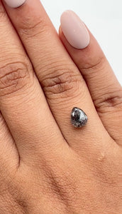 1.48ct | Rustic Pear Shape Rose Cut Diamond - Modern Rustic Diamond