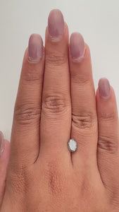 1.23ct | Salt & Pepper Oval Shape Brilliant Cut Diamond - Modern Rustic Diamond