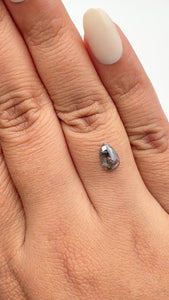 0.99ct | Rustic  Pear Shape Rose Cut Diamond - Modern Rustic Diamond