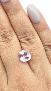 3.06ct |  Cushion Shape  Morganite - Modern Rustic Diamond