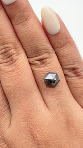 1.96ct | Rustic Hexagon Shape Rose Cut Diamond - Modern Rustic Diamond
