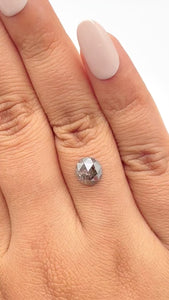 1.38ct | Rustic/ Oval Shape Rose Cut Diamond - Modern Rustic Diamond