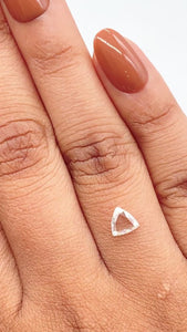 0.42ct | E/VS2 Trilliant Shape Rose Cut Diamond - Modern Rustic Diamond