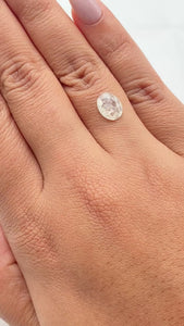 1.18ct | Salt & Pepper Oval Shape Rose Cut Diamond - Modern Rustic Diamond