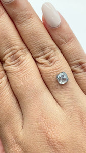 1.32ct | Salt & Pepper Cushion Shape Rose Cut Diamond - Modern Rustic Diamond