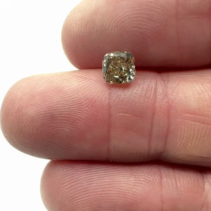 1.07ct | Champagne SI Cushion Shape Brilliant Cut Diamond - Modern Rustic Diamond