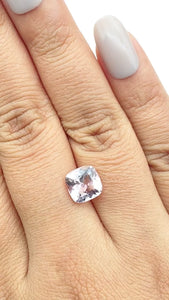 2.18ct |  Cushion Shape  Morganite - Modern Rustic Diamond