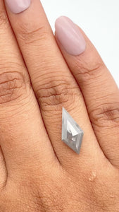 2.34ct | Rustic  Kite Shape Step Cut Diamond - Modern Rustic Diamond