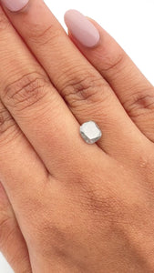1.67ct | Salt & Pepper Cushion Shape Brilliant Cut Diamond - Modern Rustic Diamond