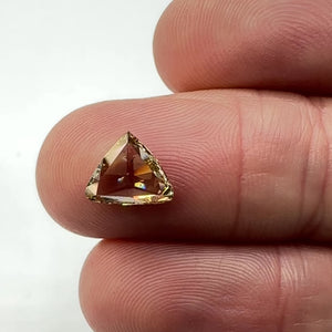 1.40ct | Champagne SI Pear Shape Rose Cut Diamond - Modern Rustic Diamond