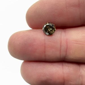 1.01ct | Cognac SI Round Shape Brilliant Cut Diamond - Modern Rustic Diamond