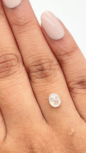 1.10ct | Rustic Oval Shape Rose Cut Diamond - Modern Rustic Diamond