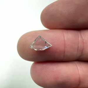 1.00ct | D/SI Shield Shape Rose Cut Diamond - Modern Rustic Diamond