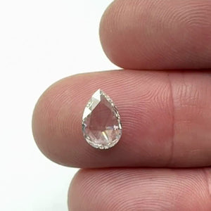 1.04ct | F/VS1 Pear Shape Rose Cut Diamond (GIA) - Modern Rustic Diamond
