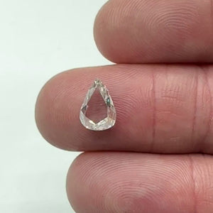 2.00ct | F/SI1 Pear Shape Rose Cut Diamond (IGI) - Modern Rustic Diamond
