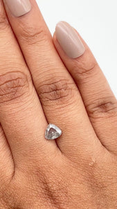 0.92ct | Salt & Pepper Pear Shape Brilliant Cut Diamond - Modern Rustic Diamond