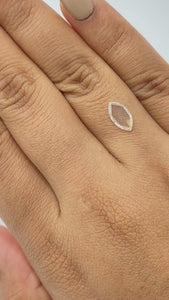 0.67ct | G-H/VS Marquise Shape Rose Cut Diamond - Modern Rustic Diamond