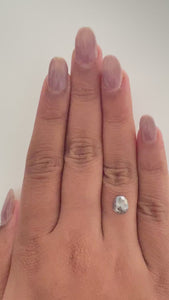 1.16ct | Salt & Pepper Pear Shape Rose Cut Diamond - Modern Rustic Diamond